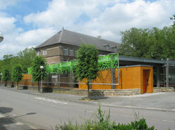 New sports hall, exterior view